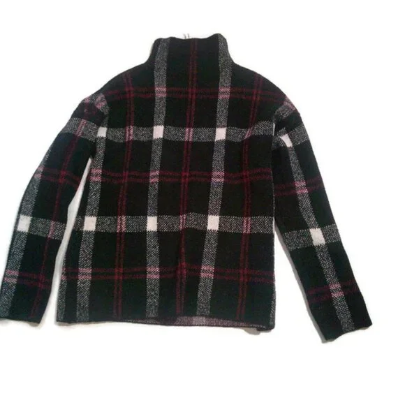 BUNDLE 3 for $24  Christian Siriano Plaid Print Turtleneck Sweater MD - Picture 5 of 8